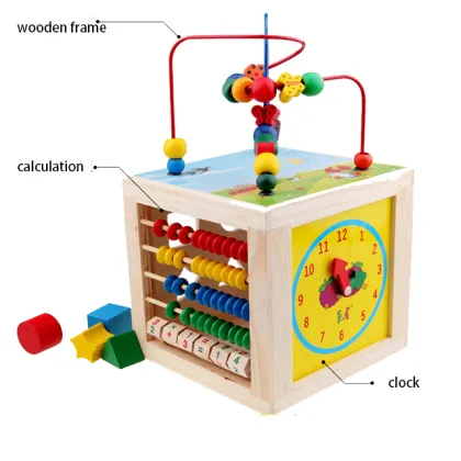 Montessori Wooden Math Educational Calculating Toys and Construction Playsets