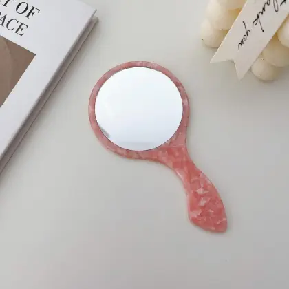 Haixin Eco-friendly Acetate Handheld Makeup Mirror