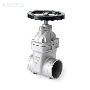 Stainless Steel Non-Rising Stem Gate Valve - DN50-DN250, PN16, Grooved End for Water, Oil, and Gas Applications