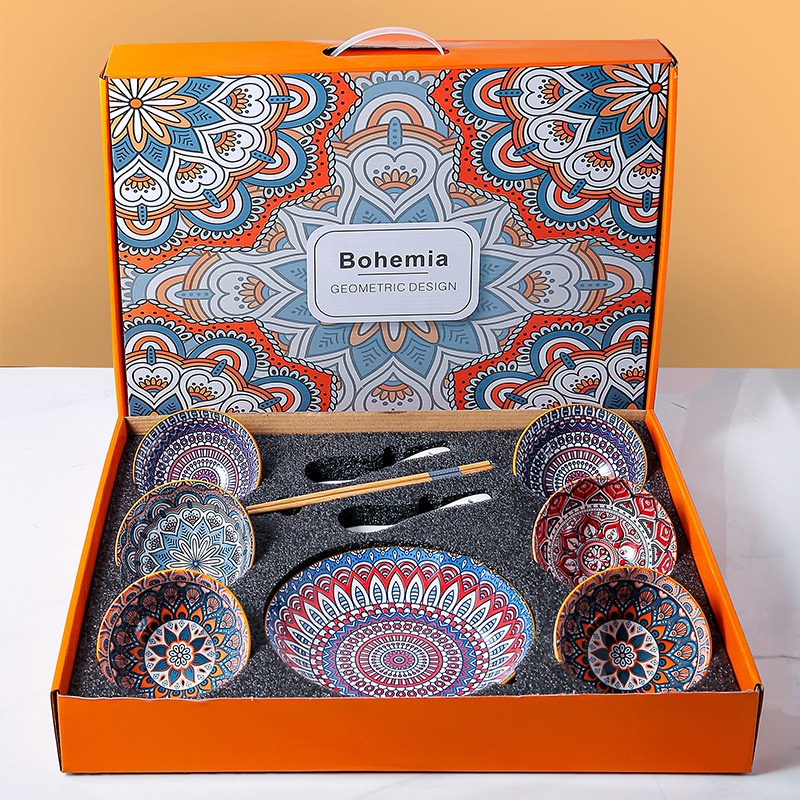 ボヘミアのテーマセラミック食器セットギフトボックス