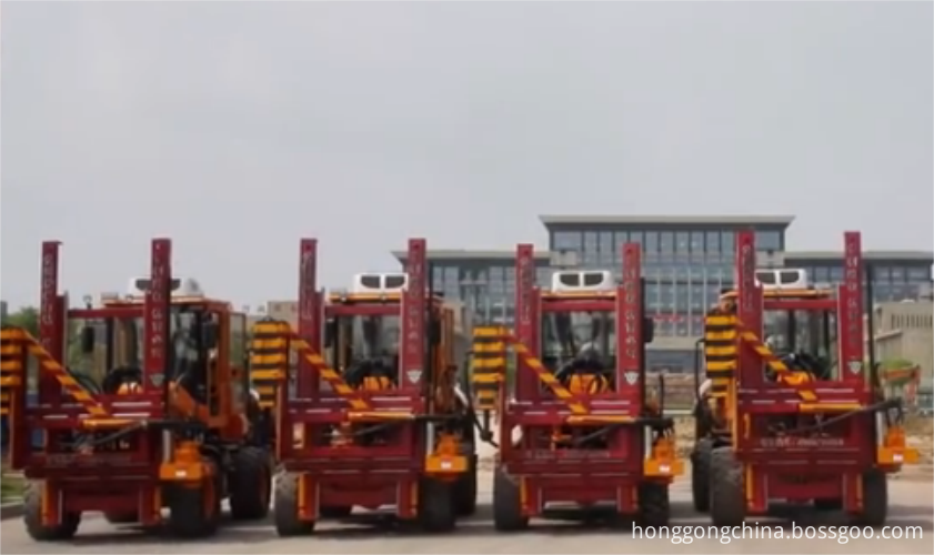 highway guardrail drilling