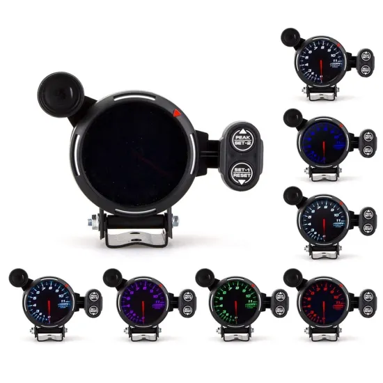 LEOCAR 3.15 Inch 80mm 7 Colors 0-11000 RPM Stepper Motor Tachometer for Cars - 2023