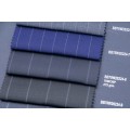 Blue Pinstripe Machine Washable Wool Fabric
