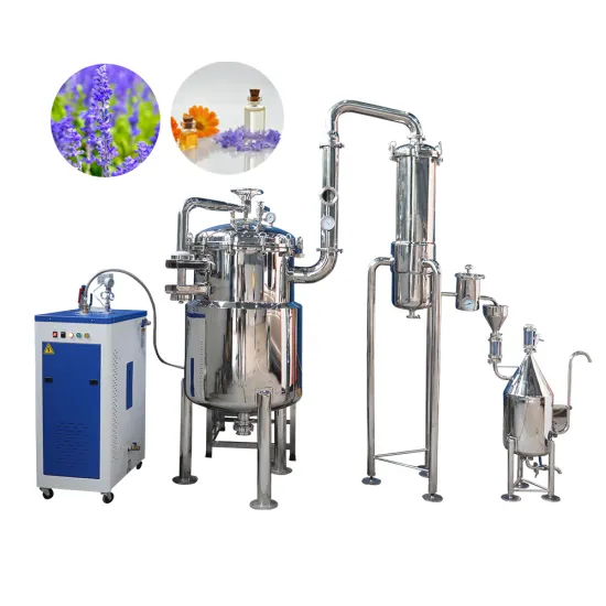 Stainless Steel Lavender Essential Oil Extraction Equipment Ginger CO2 Oil Extraction Machine and Crude Oil Distillation Unit