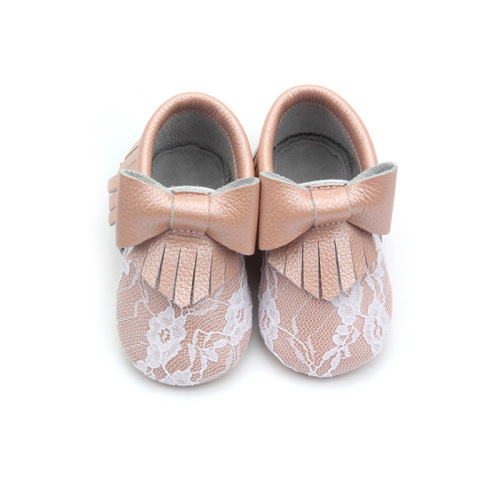 Lace Moccasins Bowknot Wholesale Baby Shoes