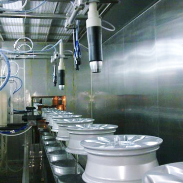 Powder coating plant spray painting line