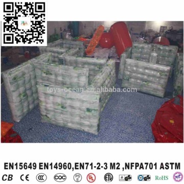 Commercial use inflatable painting bunkers broken wall for shooting game