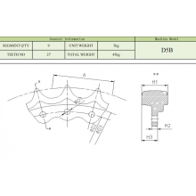 CAT D5B tooth block 6Y5244