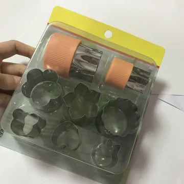 Cookie Stamp Mold Sandwich Cutters for Kids Baking