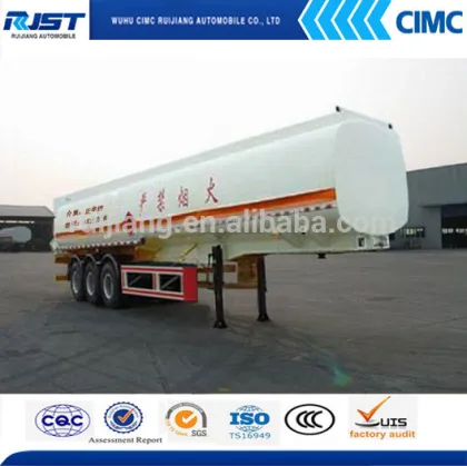 CIMC Stainless Steel Tank Trailer Transport Oil Fuel Tanker