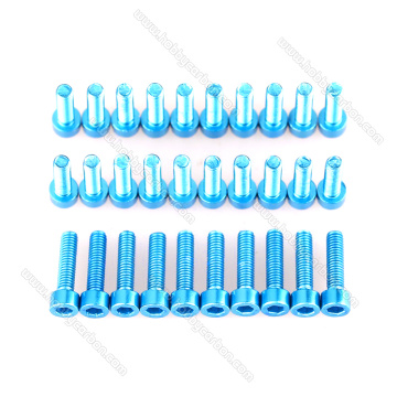 Hot selling aluminum 6063 m3-m6 hex socket screw