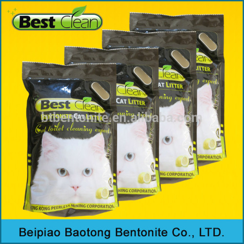 Best Clean Cat Sand Kitty Litter Bentonite Material Cat Litter, High