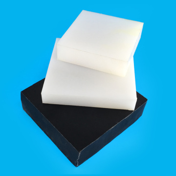 Feuille de plastique PE/HDPE blanc noir de taille personnalisée