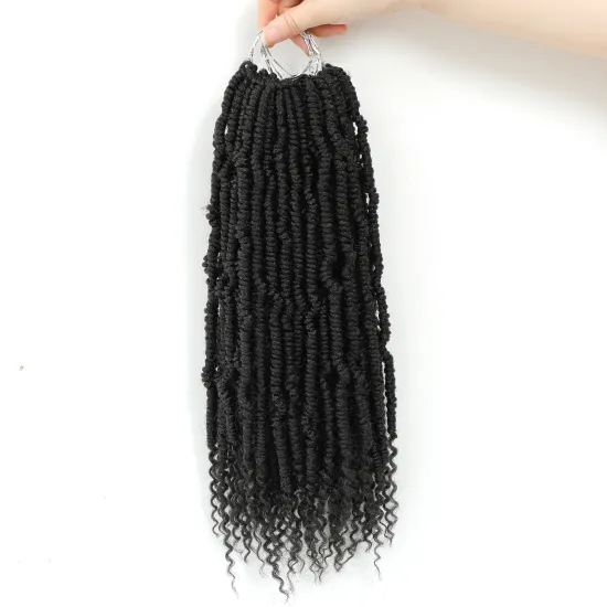 X-TRESS Wholesale Price Curly Natural BT Afro Braiding Hair Bundle For Women Heat Resistant Synthetic Braiding Hair Extensions