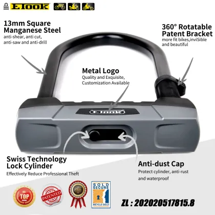 ETOOK High Security U Lock Bike Lock