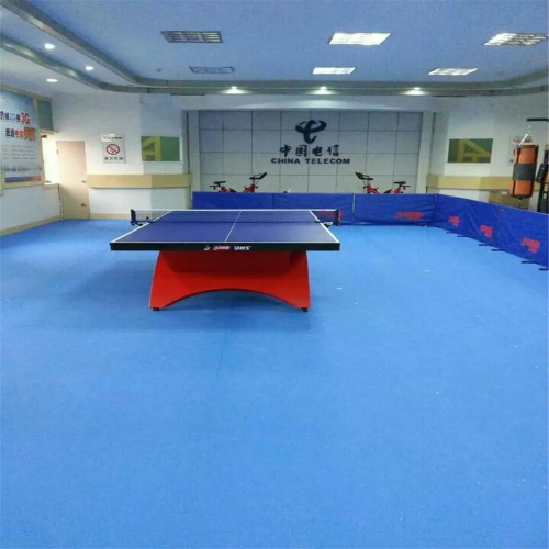 Waving Pattern Table Tennis Court Floor