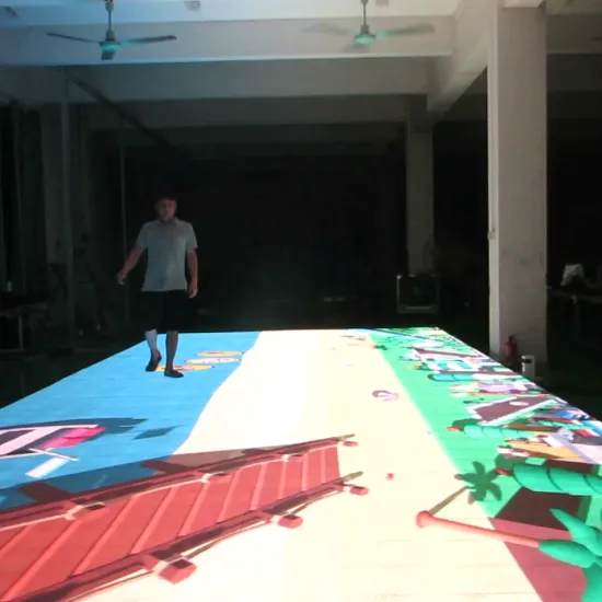 Interactive LED Dance Floor with Touch Sensor for Wedding Halls and Indoor Events