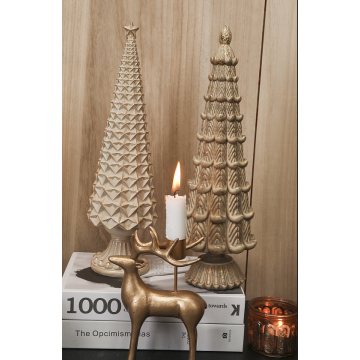 Taper Candle Holder Polyresin Tea Light Holder Autumn Decor Manufactory