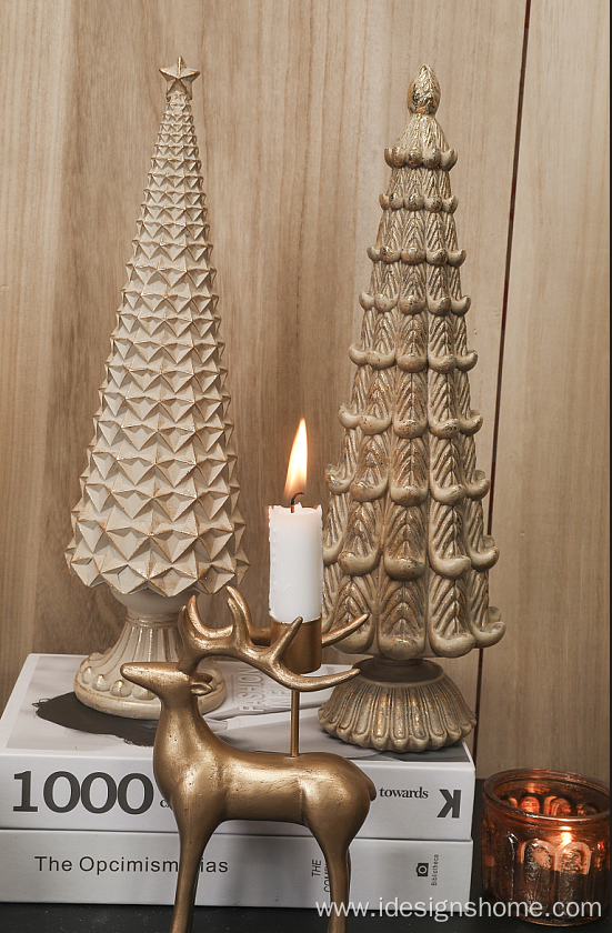 Polyresin Tea Light Holder Autumn Decor