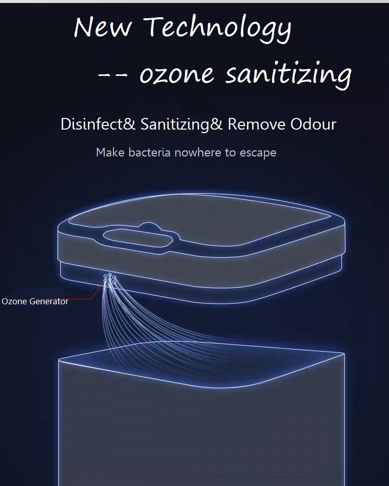 Technology sanitizing sensor dustbin