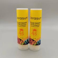 Ovel sunscreen cosmetic tube plastic container packaging