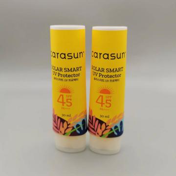 Ovel sunscreen cosmetic tube plastic container packaging