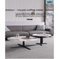 Round Silver Storage Nordic Coffee Table