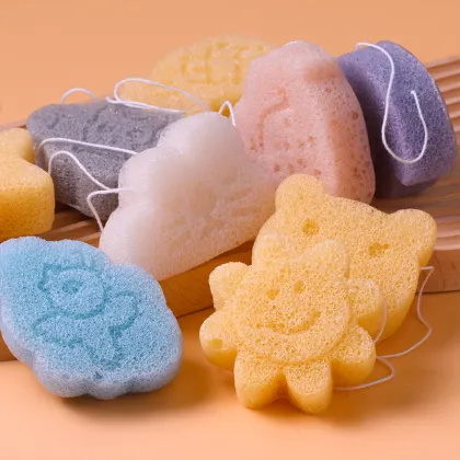 Custom Logo Natural Facial Konjac Sponge for Gentle Cleansing and Exfoliation