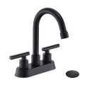 Matte Blac 3 Hole Widespread Bathroom Faucet