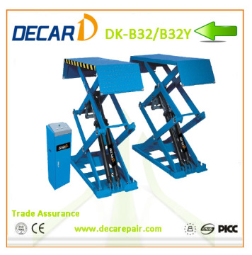 3Ton Ultra thin design scissor car lifts surface mounting