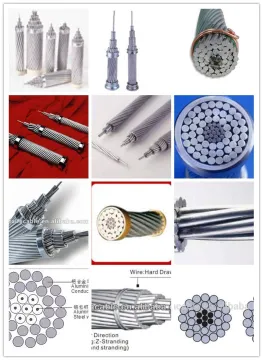 Overhead AAC/AAAC/ACSR/ACAR Bare Conductor Electrical Cable Size