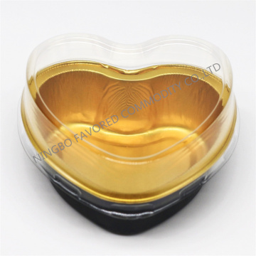 heart-shaped smoothwall Aluminium foil container