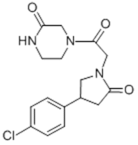 2-Piperazinone,4-[2-[4-(4-chlorophenyl)-2-oxo-1-pyrrolidinyl]acetyl]- CAS 113957-09-8