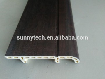 China hot sale indoor wood plastic composite skirting boards