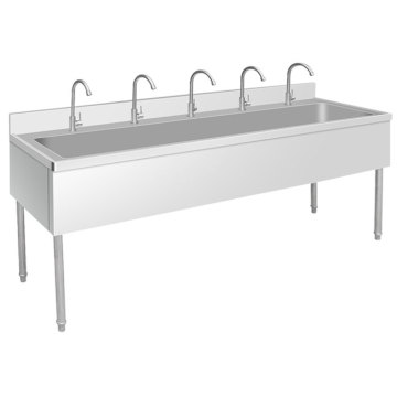 Customized Commercial Stainless Steel Hand Wash Sinks for Hospitals and Schools