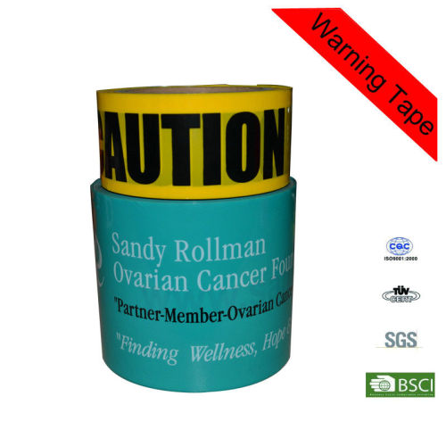 Yellow And Green Caution Buried Floor Marking Bulding Pe Hazard Warning Tape