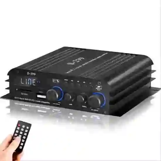 Professional High-Power Audio Power Amplifier for Home, Karaoke, and Stage Use