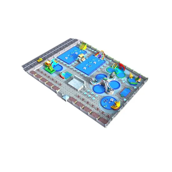Giant Inflatable Water Play Park Equipment: Outdoor Frame Water Pool with Inflatable Slide for Sale