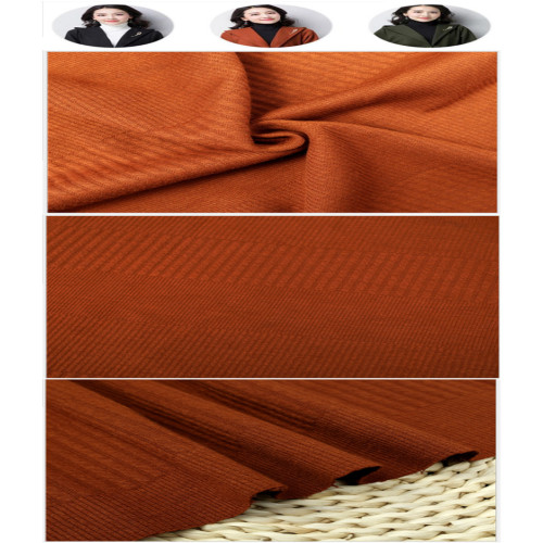 Durable Caramel Colour Knitted Jacquard Women Fabrics