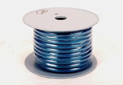 China Trade Assurance paired speaker wire 8ga blue colour with flexible matte jacket