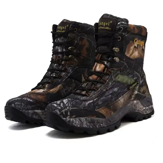 Wholesale Camo Hunting Boots: Waterproof, Lightweight Hiking Boots for Men