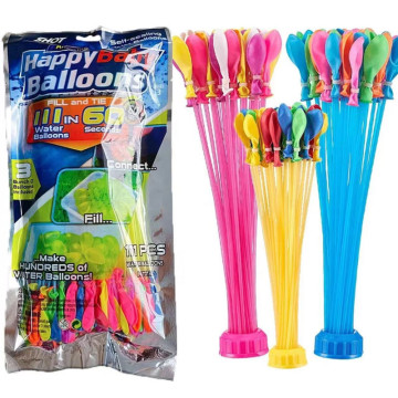 Cepat Mengisi Magic Magic Magic Biodegradable Water Balloons: 111 sekumpulan 3-inci Happy Easy Water Balloons
