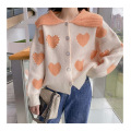 Womens Color Block Sweaters Cardigan Sweater