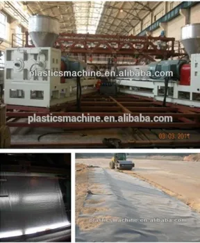 Reinforced geo-membranes production line