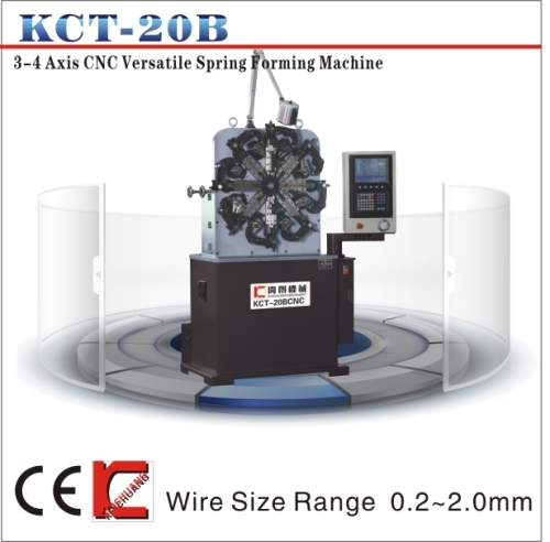 Kct-20b 0.2-2.5mm 4 Axis CNC Vesatile Spring Forming Machine&Extension/Torsion Spring Making Machine