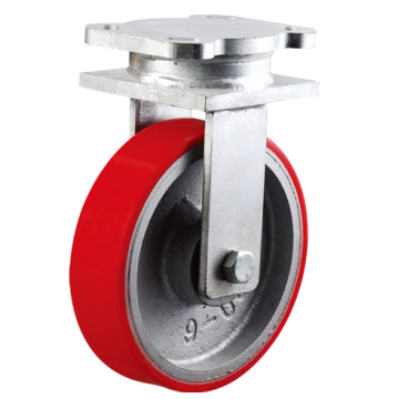 China Factory Manufacture 1 Ton Heavy Duty Cast Iron PU Wheel