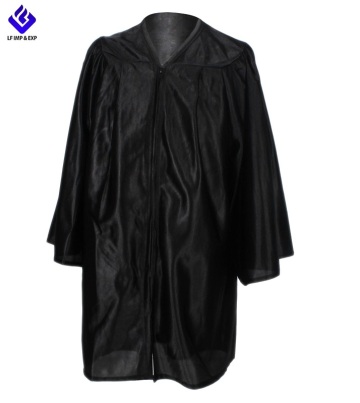 Choir Robe - Children Church Robe Shiny Black