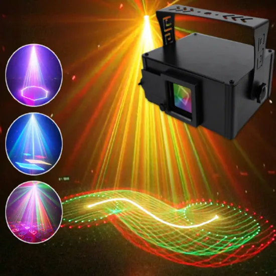 4D DJ Disco RGB Animation Stage Laser Lights with DMX512 Control