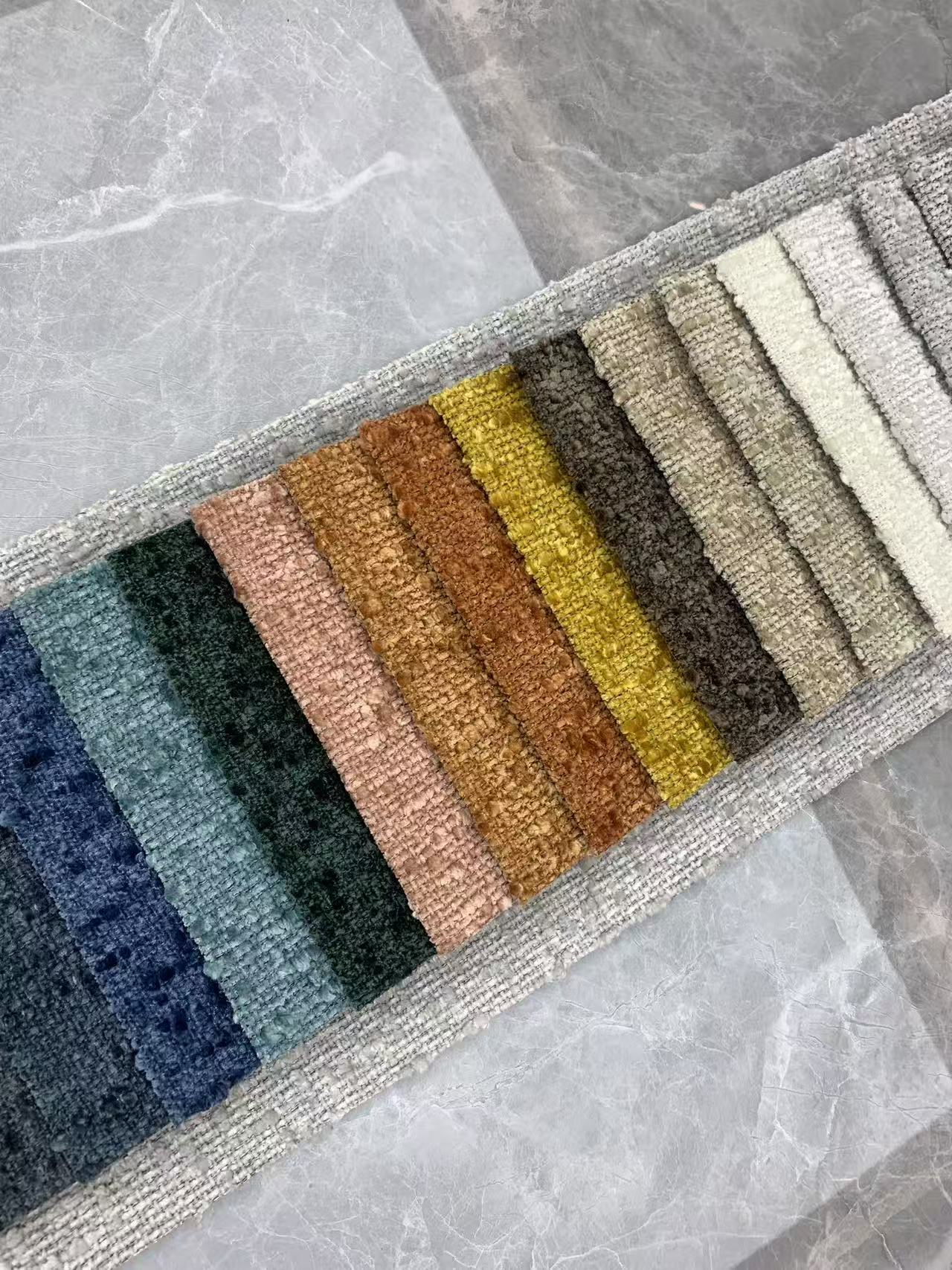 Granular Texture Soft Chenille Fabric For Sofa