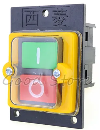 1PCS KAO-5MX 10A 380V for Cutting Machine Bench drill Switch Waterproof Push Button Switch Power On/ Off Switch KAO-5